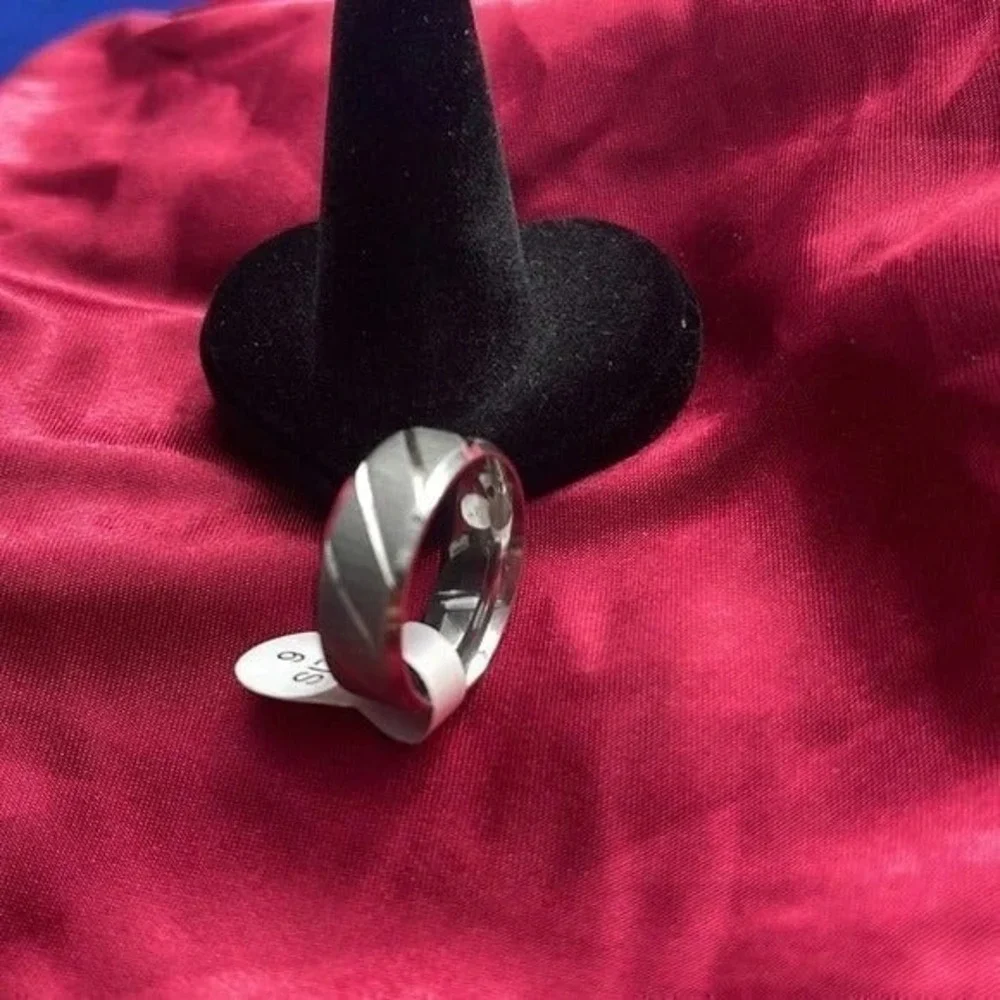 Men Wedding Band Ring Line Groove Brush Male Style Design from size 11‎